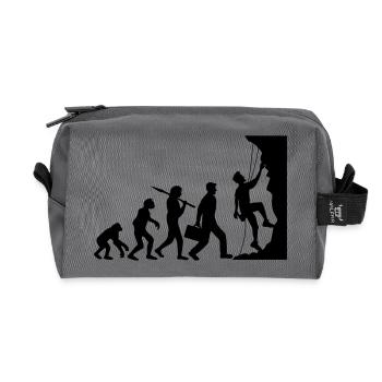évolution évolution née raide paroi monte - Trousse de toilette en tissu recyclé - anthracite - Devant
