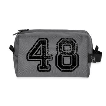 48 - Recycelte Kulturtasche - Anthrazit - Vorne
