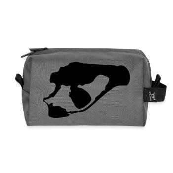 Senftenberger See - Recycelte Kulturtasche - Anthrazit - Vorne