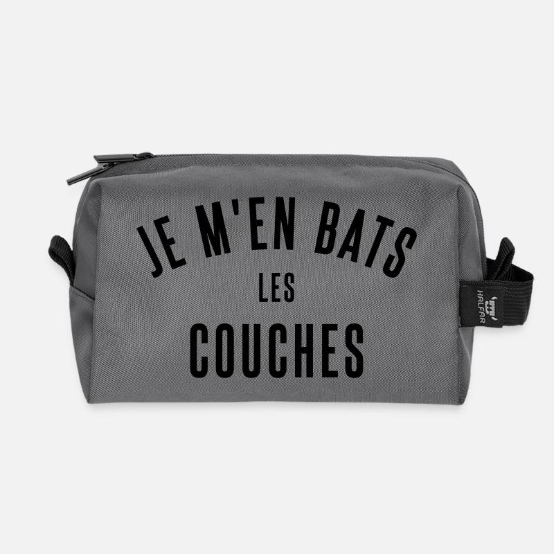 couches - Trousse de toilette en tissu recyclé - anthracite