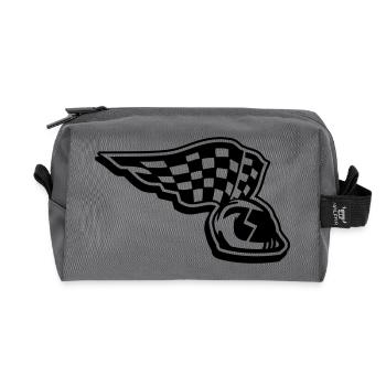racing_helmet_gb1 - Trousse de toilette en tissu recyclé - anthracite - Devant