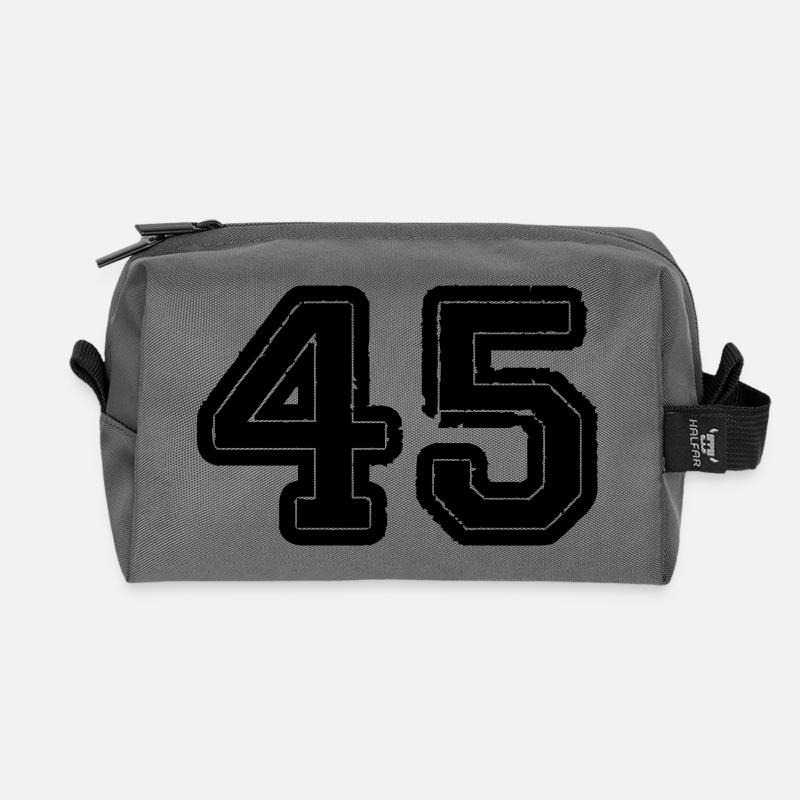 45 - Trousse de toilette en tissu recyclé - anthracite