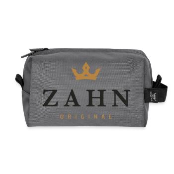 Logo original de la famille Tooth - Trousse de toilette en tissu recyclé - anthracite - Devant