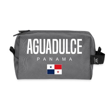 Aguadulce Panama Panaméen - Trousse de toilette en tissu recyclé - anthracite - Devant
