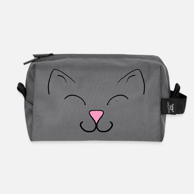 chat - Trousse de toilette en tissu recyclé - anthracite