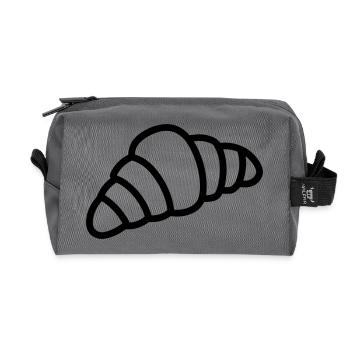 crescent - Recycled Toiletry Zip Bag - anthracite - Front