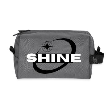 Shine Y2K  - Recycelte Kulturtasche - Anthrazit - Vorne