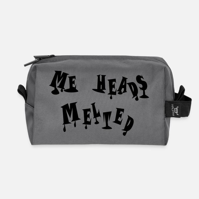 Meine Köpfe sind dahingeschmolzen - Recycelte Kulturtasche - Anthrazit