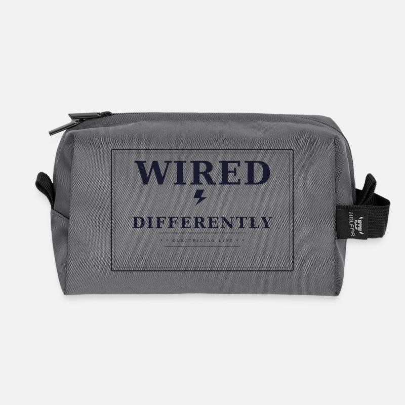 Wired differently - Recycelte Kulturtasche - Anthrazit