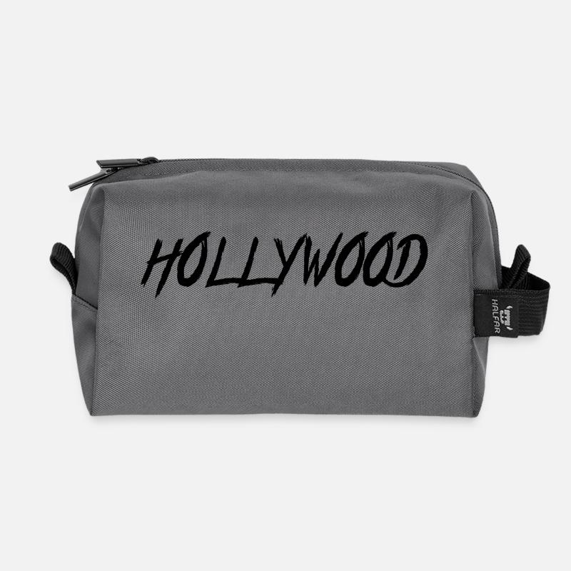 Hollywood - Recycled Toiletry Zip Bag - anthracite
