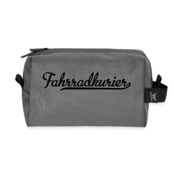 Coursier à vélo - Trousse de toilette en tissu recyclé - anthracite - Devant