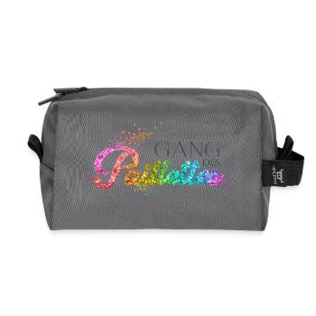 Gang des paillettes - Trousse de toilette en tissu recyclé - anthracite - Devant
