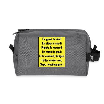 Beamter - Recycelte Kulturtasche - Anthrazit - Vorne