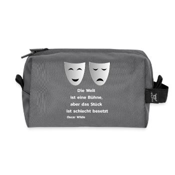 Theater - Recycelte Kulturtasche - Anthrazit - Vorne