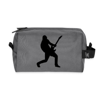 Guitar player male de - Recycelte Kulturtasche - Anthrazit - Vorne