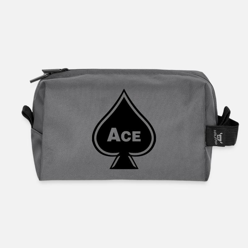 ace - Recycled Toiletry Zip Bag - anthracite