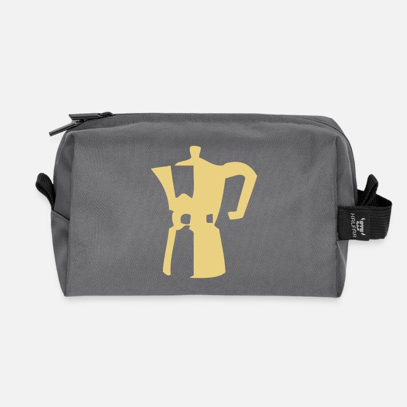 espresso - Recycelte Kulturtasche - Anthrazit