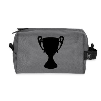 cup - Recycled Toiletry Zip Bag - anthracite - Front