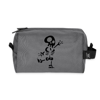 skelett - Recycelte Kulturtasche - Anthrazit - Vorne