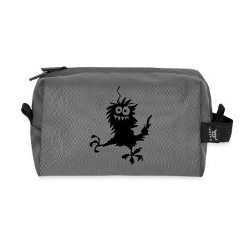 Fusel Monster - Recycled Toiletry Zip Bag - anthracite - Front