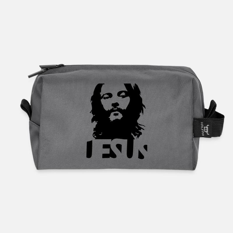 jesus - Recycelte Kulturtasche - Anthrazit
