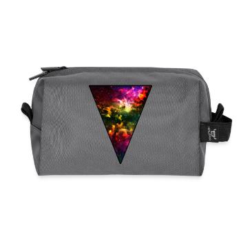 Hipster Universe - Recycled Toiletry Zip Bag - anthracite - Front