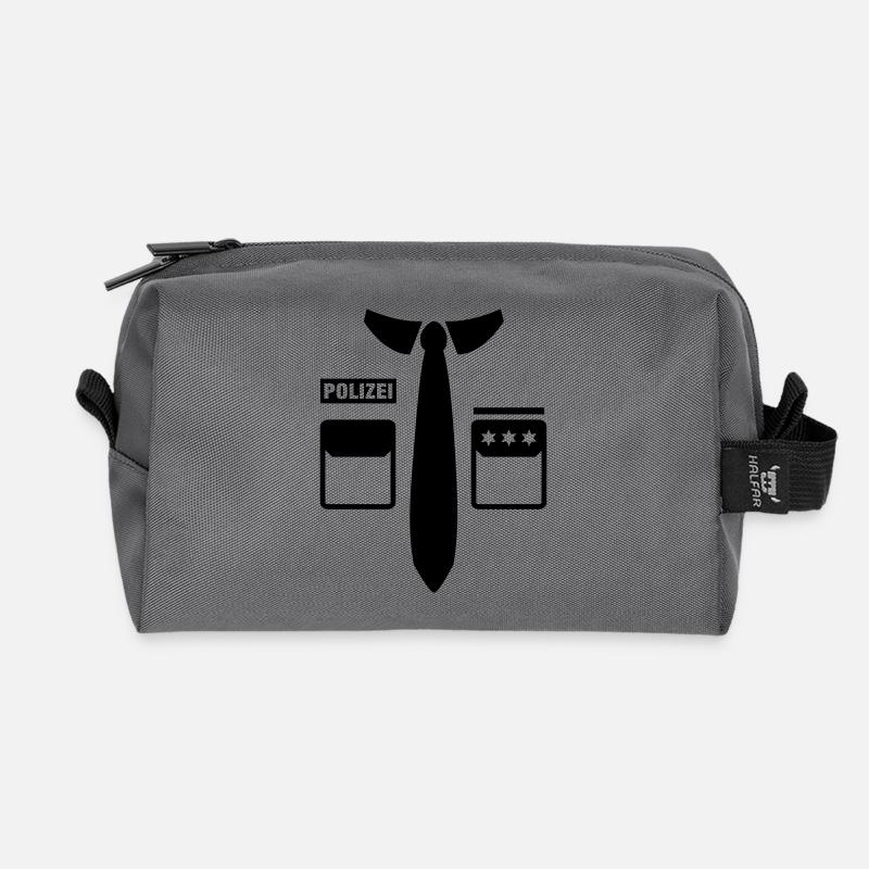 polizei_uniform_f1 - Recycelte Kulturtasche - Anthrazit