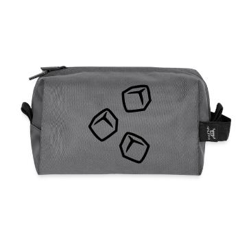 Cube de glace - Trousse de toilette en tissu recyclé - anthracite - Devant