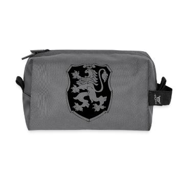Löwe Wappen - Recycled Toiletry Zip Bag - anthracite - Front