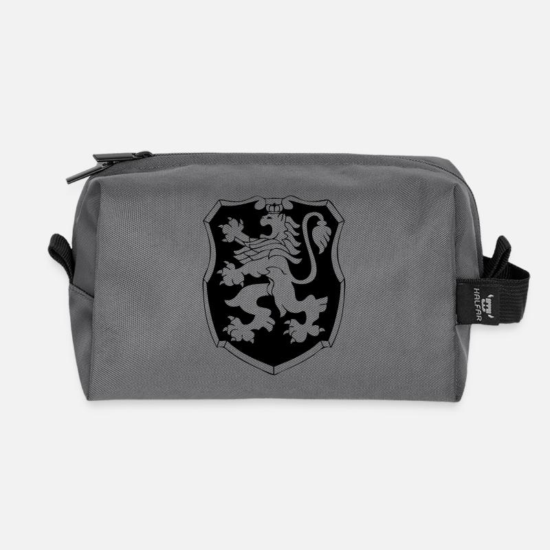 Löwe Wappen - Recycelte Kulturtasche - Anthrazit