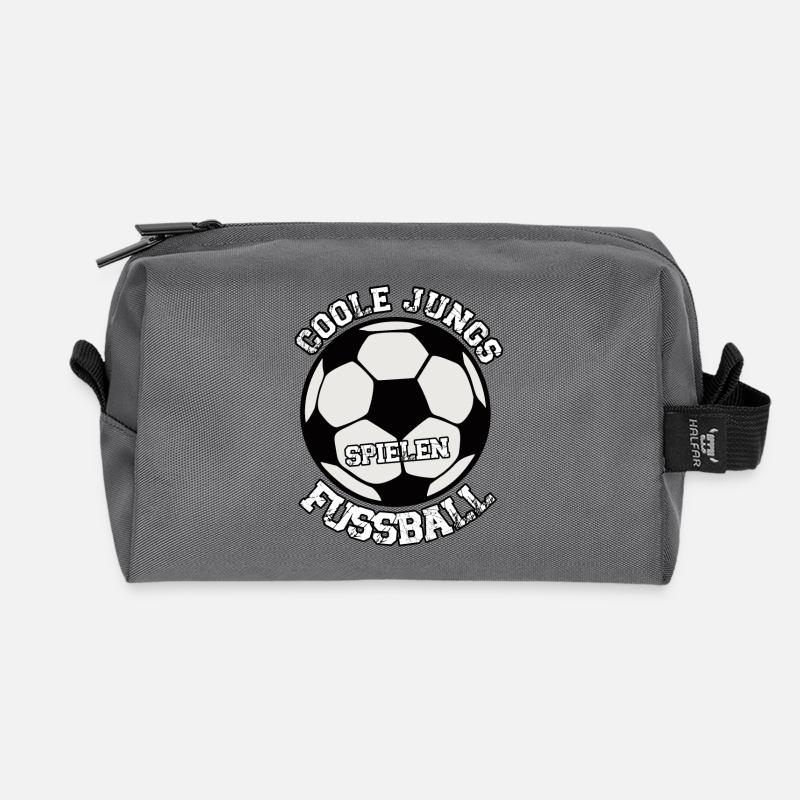 Cooler Jugend Fußball Schirm - Recycelte Kulturtasche - Anthrazit