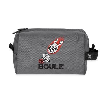 Boules volantes pour les joueurs de boules Bouler - Trousse de toilette en tissu recyclé - anthracite - Devant