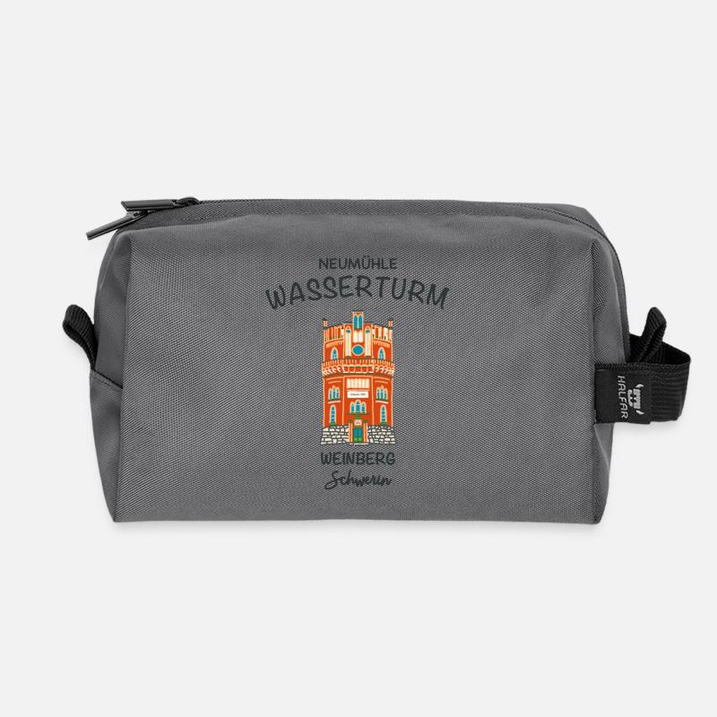 Schwerin, Wasserturm auf dem Weinberg - Recycelte Kulturtasche - Anthrazit