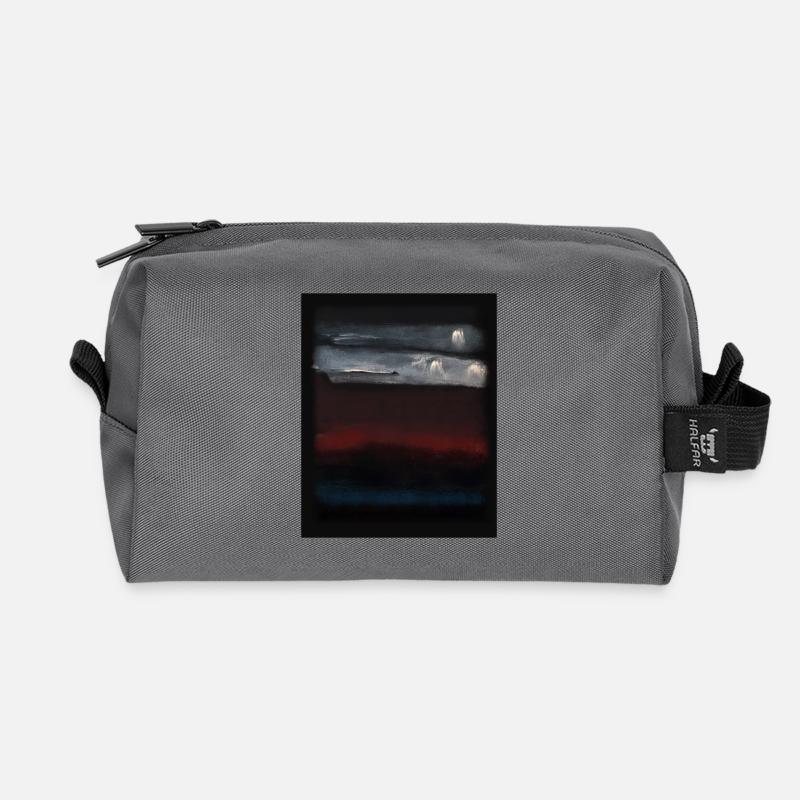 Rothko-Stil in digitalen Farben - Recycelte Kulturtasche - Anthrazit