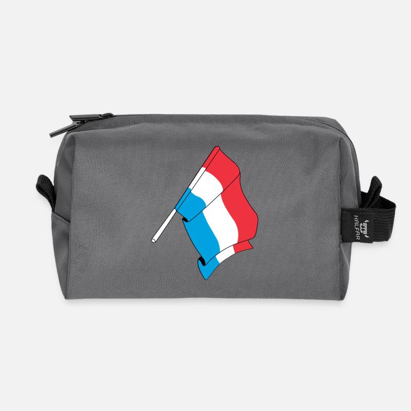 Flagge: Luxemburg - Recycelte Kulturtasche - Anthrazit