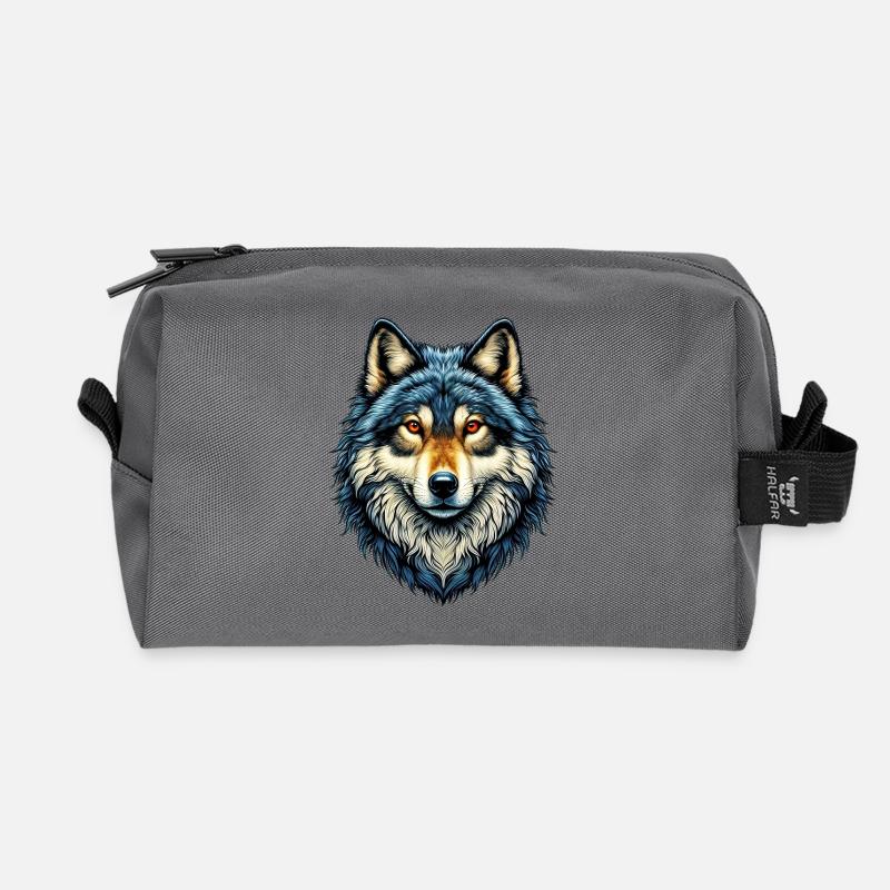 Wolf - Recycelte Kulturtasche - Anthrazit