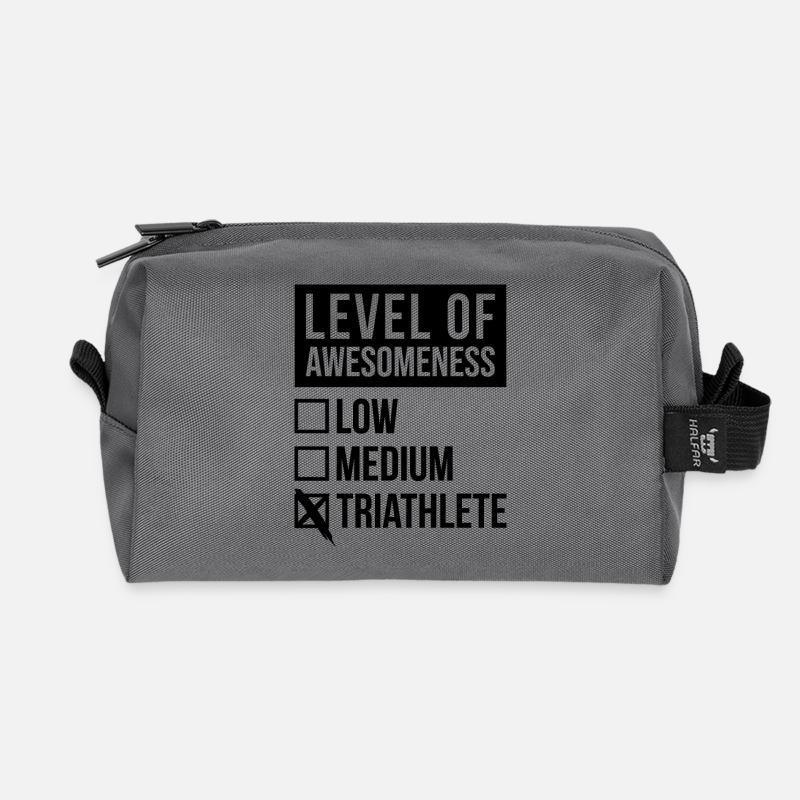 Triathlon - Recycelte Kulturtasche - Anthrazit