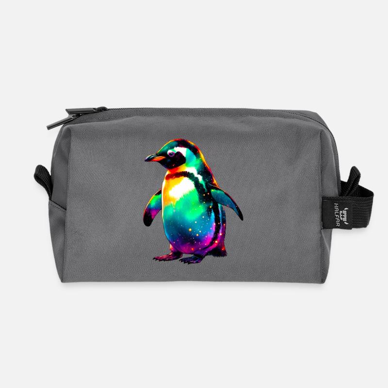 Pinguin - Recycelte Kulturtasche - Anthrazit