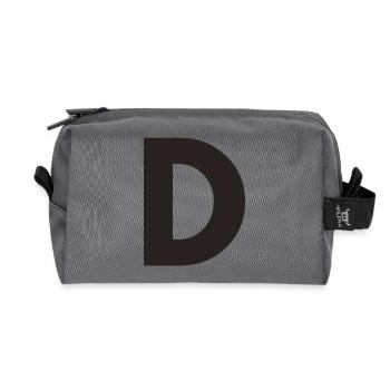 D - Recycled Toiletry Zip Bag - anthracite - Front