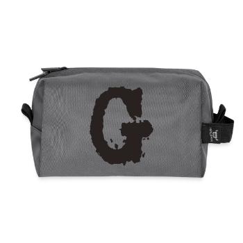 G - Recycled Toiletry Zip Bag - anthracite - Front