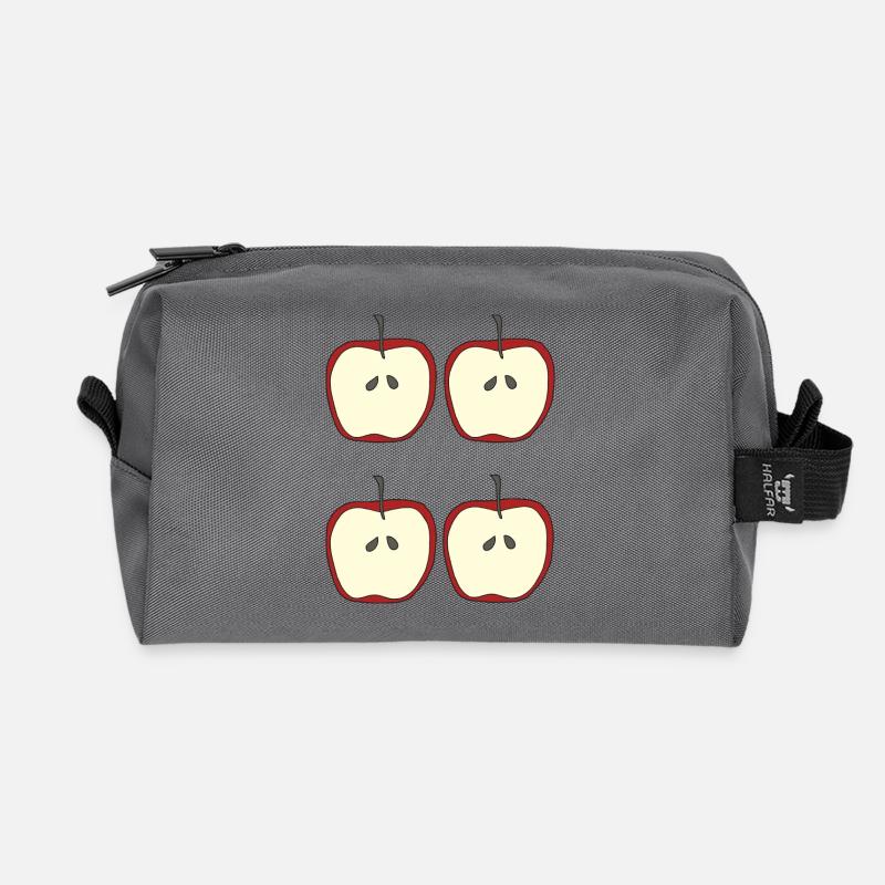 Apple 4ply - Recycled Toiletry Zip Bag - anthracite