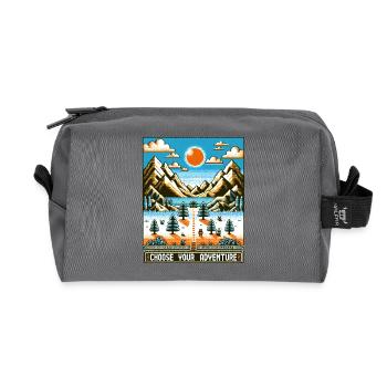 Retro Gaming Abenteuer - Recycelte Kulturtasche - Anthrazit - Vorne