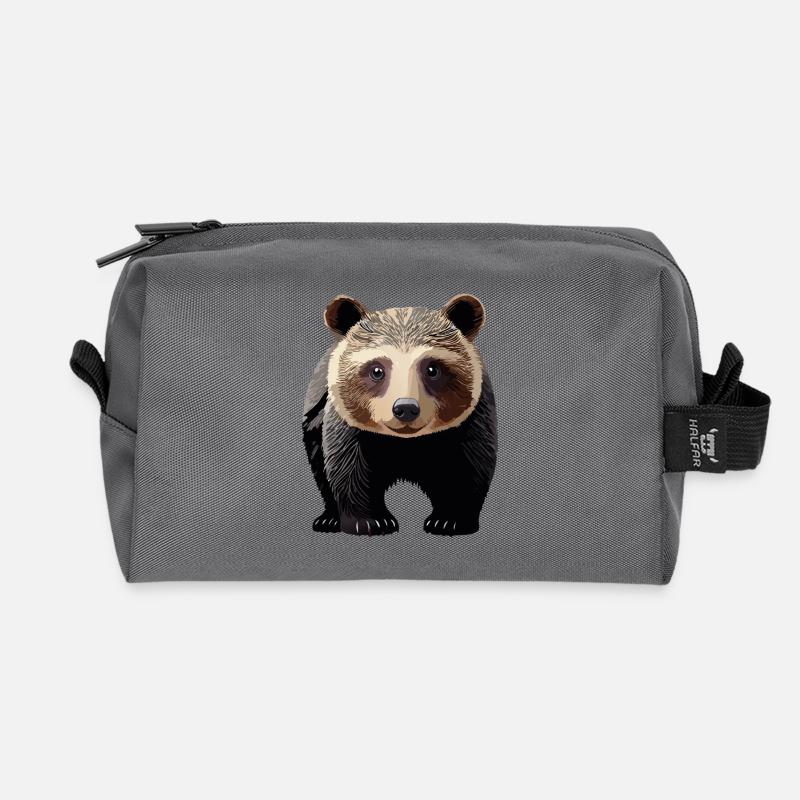 Jungbär - Recycelte Kulturtasche - Anthrazit