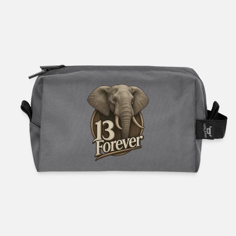 13Elefante - Recycelte Kulturtasche - Anthrazit