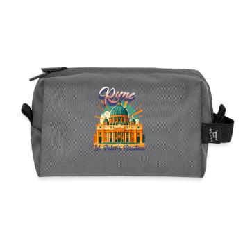 Urban Retro Dreams – St. Peter’s Basilica Rome - Recycelte Kulturtasche - Anthrazit - Vorne