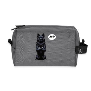 No Black Shepherd Shepherd Owner - Recycled Toiletry Zip Bag - anthracite - Front