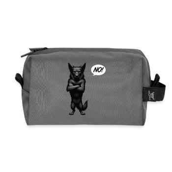 No Black Shepherd Shepherd Owner - Recycled Toiletry Zip Bag - anthracite - Front
