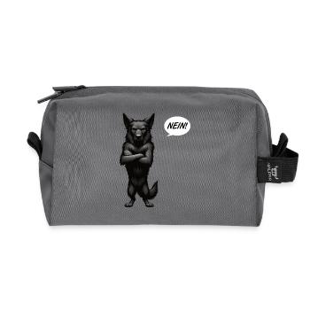 No Black Shepherd Shepherd Owner - Recycled Toiletry Zip Bag - anthracite - Front