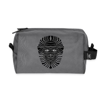 psy-chic psychedlic sixties good voodoo mask - Recycelte Kulturtasche - Anthrazit - Vorne