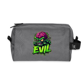 Evil - Recycelte Kulturtasche - Anthrazit - Vorne